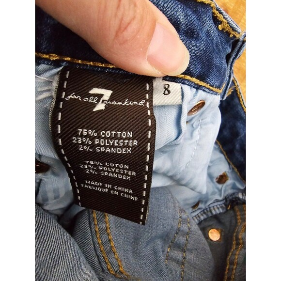 Girls 7 for mankind jeans size 8 - Picture 2 of 8